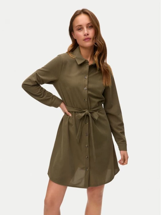 Obrázek produktu Vero Moda Košilové šaty Elly 10334288 Zelená Regular Fit