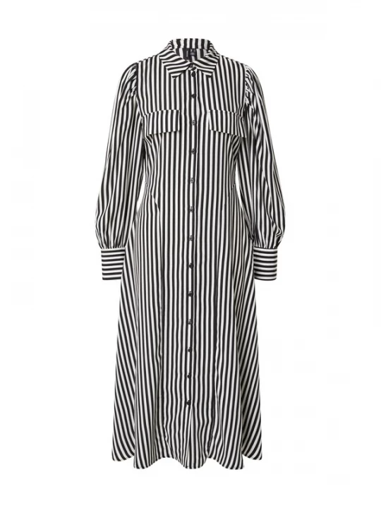 Obrázek produktu VERO MODA Košilové šaty 'VMCARAE' černá / bílá