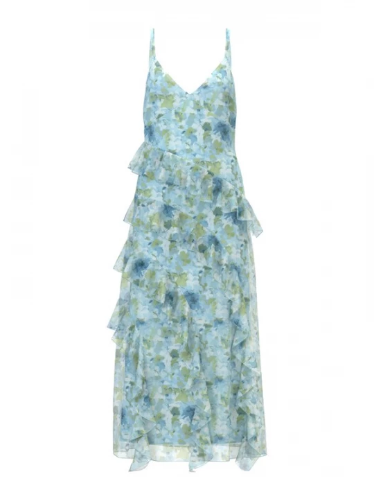 Obrázek produktu VERO MODA Letní šaty 'VMSmilla' světlemodrá / olivová / offwhite