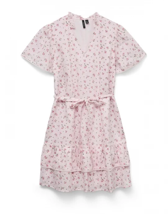 Obrázek produktu VERO MODA Letní šaty 'VMTrine' zelená / pink / růžová