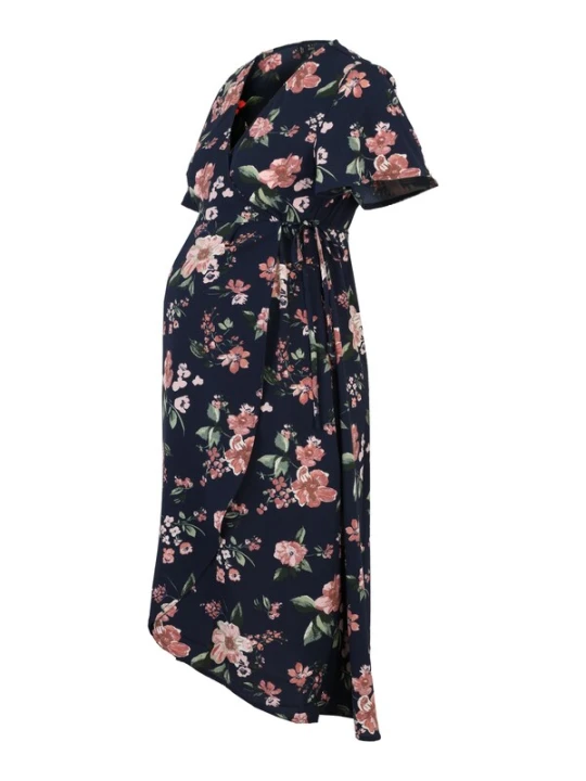 Obrázek produktu Vero Moda Maternity Letní šaty 'VMMSAKI' námořnická modř / mátová / růžová