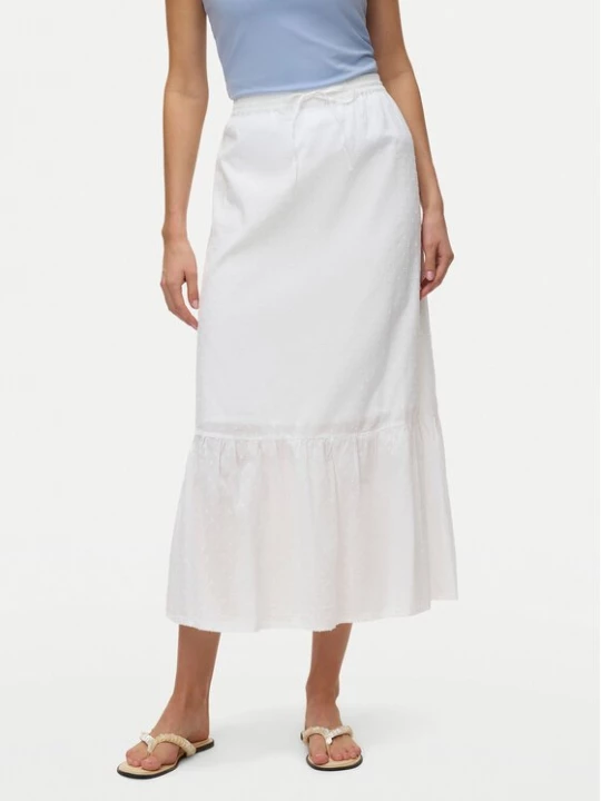 Obrázek produktu Vero Moda Midi sukně Vmtrine 10343485 Bílá Regular Fit