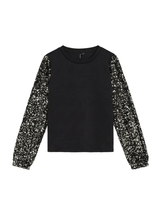 Obrázek produktu VERO MODA Mikina 'VMBELLA' černá / stříbrná