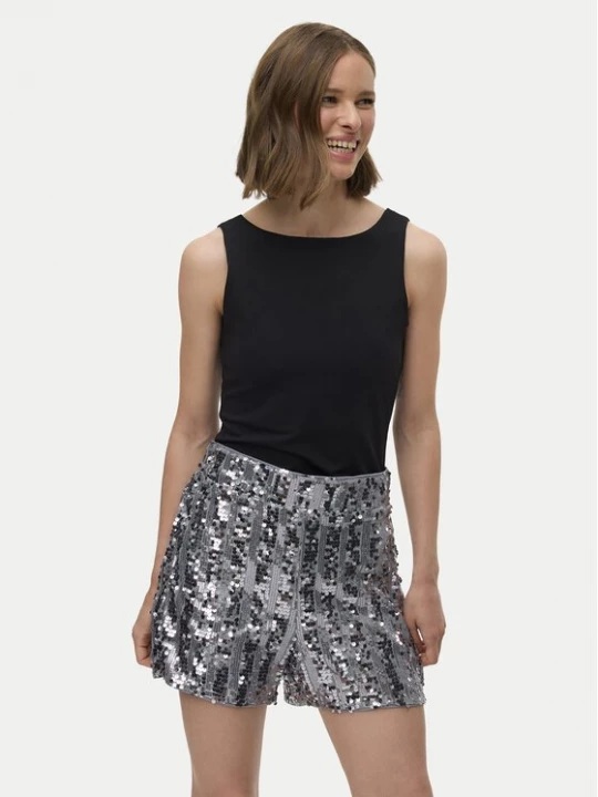 Obrázek produktu Vero Moda Šortky z materiálu Efa 10335727 Stříbrná Loose Fit