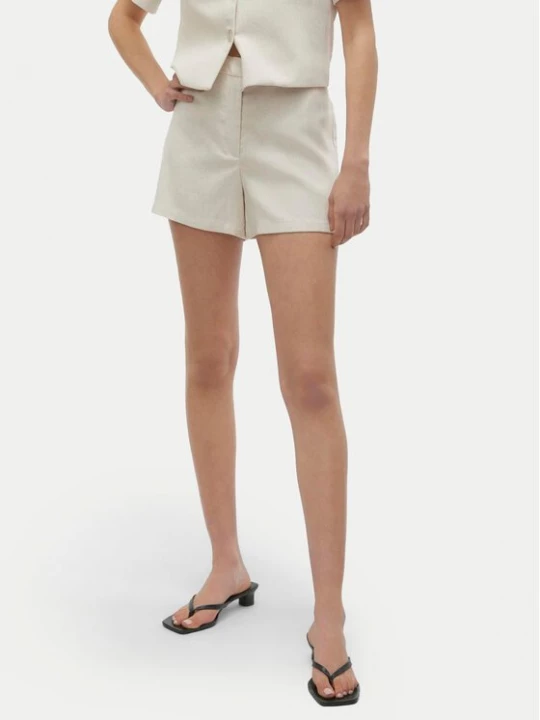 Obrázek produktu Vero Moda Šortky z materiálu Florence 10306692 Écru Regular Fit Krémová