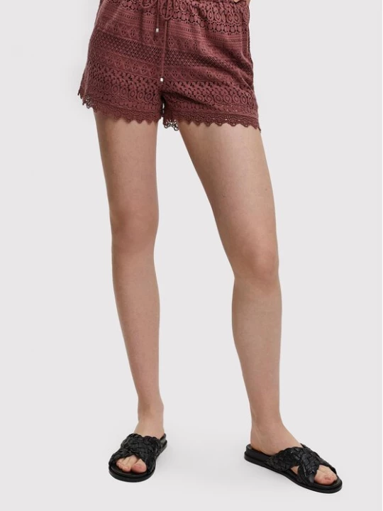 Obrázek produktu Vero Moda Šortky z materiálu Honey 10190155 Bordó Regular Fit