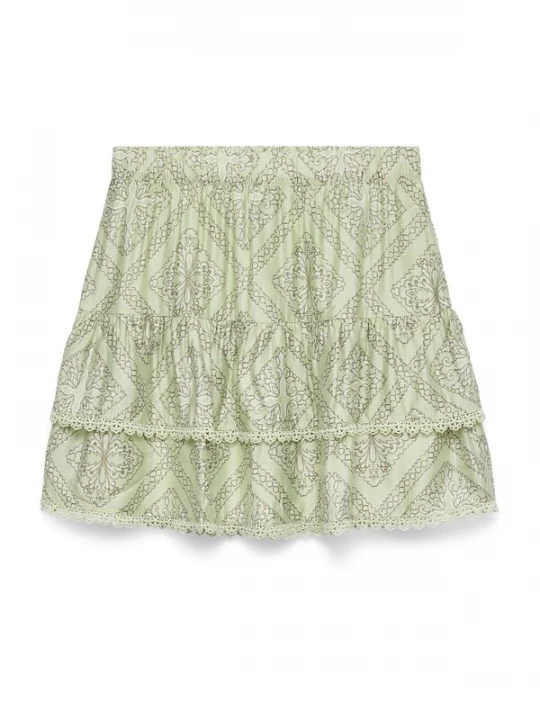 Obrázek produktu VERO MODA Sukně 'VMBLISS' tmavě hnědá / pastelově zelená