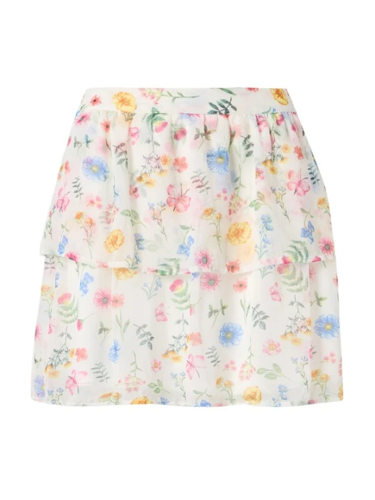 Obrázek produktu VERO MODA Sukně 'VMSILLE' světlemodrá / meruňková / starorůžová / bílá