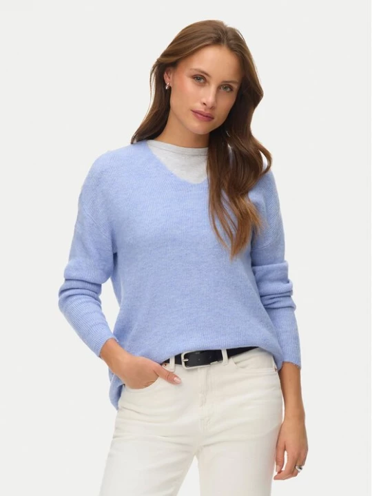 Obrázek produktu Vero Moda Svetr Crewlefile 10233357 Světle modrá Loose Fit