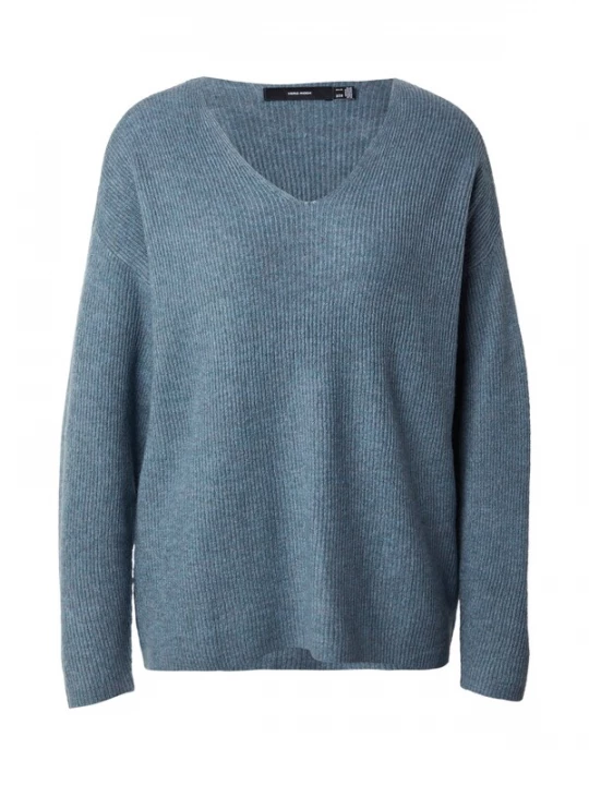 Obrázek produktu VERO MODA Svetr 'VMCREWLEFILE' modrý melír