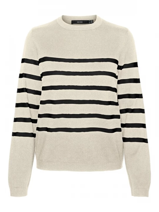 Obrázek produktu VERO MODA Svetr 'VMSaba'  světle béžová / černá