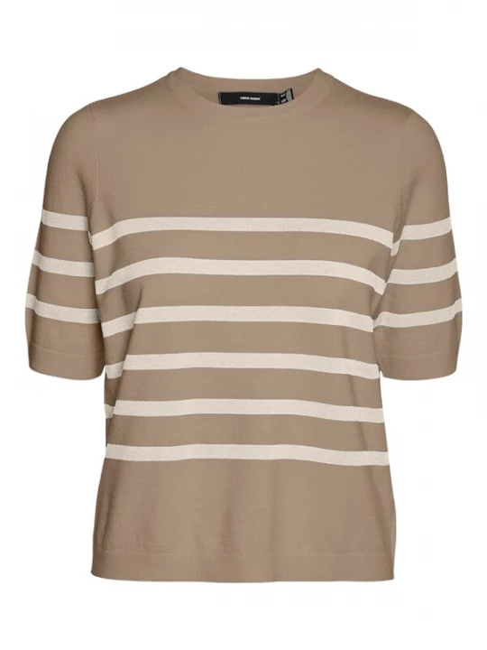 Obrázek produktu VERO MODA Svetr 'VMSaba'  velbloudí / bílá