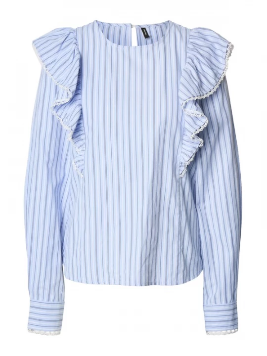 Obrázek produktu Vero Moda Tall Halenka 'VMFANNI' modrá / světlemodrá / bílá