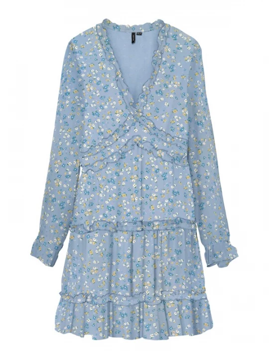 Obrázek produktu Vero Moda Tall Šaty 'VMSMILLA' opálová / citronová / jedle / bílá