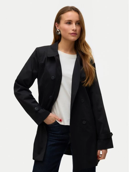 Obrázek produktu Vero Moda Trenčkot Chelsea 10329343 Černá Regular Fit