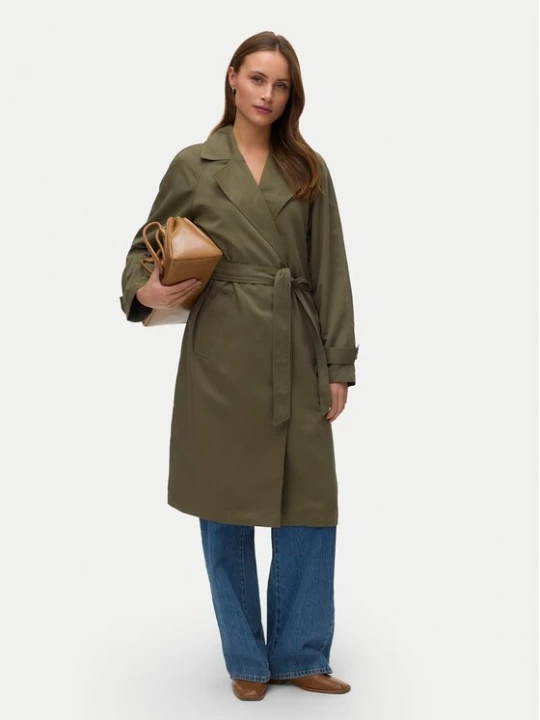 Obrázek produktu Vero Moda Trenčkot Lou 10257581 Zelená Regular Fit