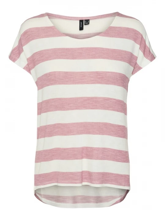 Obrázek produktu VERO MODA Tričko  růžová / bílá