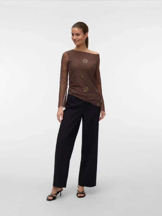 Obrázek produktu VERO MODA Tričko 'VMCara' zlatá / šedobéžová