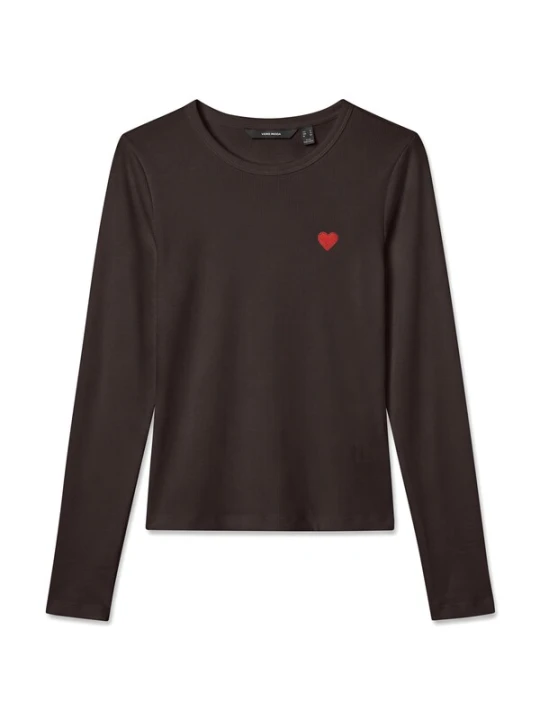Obrázek produktu VERO MODA Tričko 'VMCHLOE' čokoládová / červená