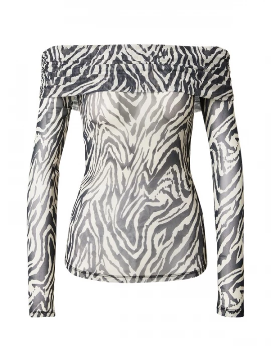Obrázek produktu VERO MODA Tričko 'VMFLORY' černá / přírodní bílá