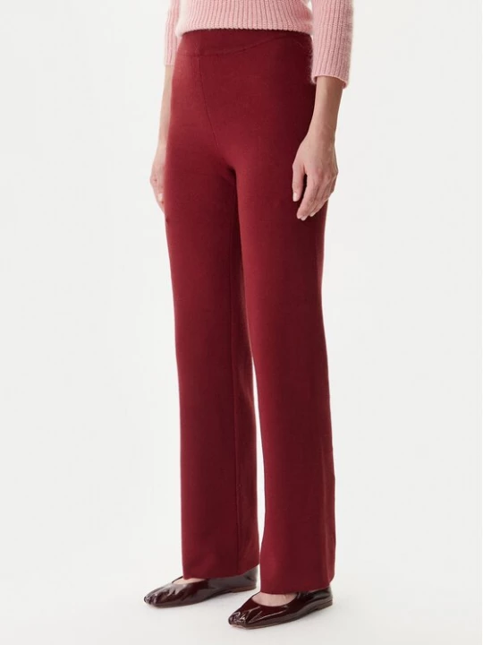 Obrázek produktu Vero Moda Úpletové kalhoty Gold Art 10332174 Bordó Loose Fit