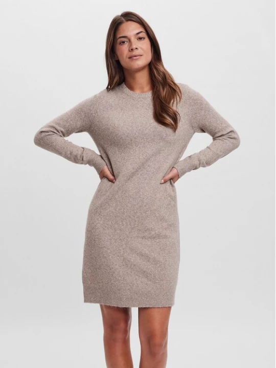 Obrázek produktu Vero Moda Úpletové šaty 10215523 Béžová Relaxed Fit