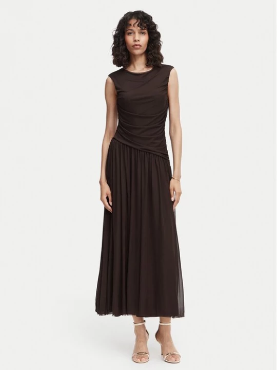 Obrázek produktu Vero Moda Večerní šaty Penelope 10351455 Tmavě hnědá Regular Fit