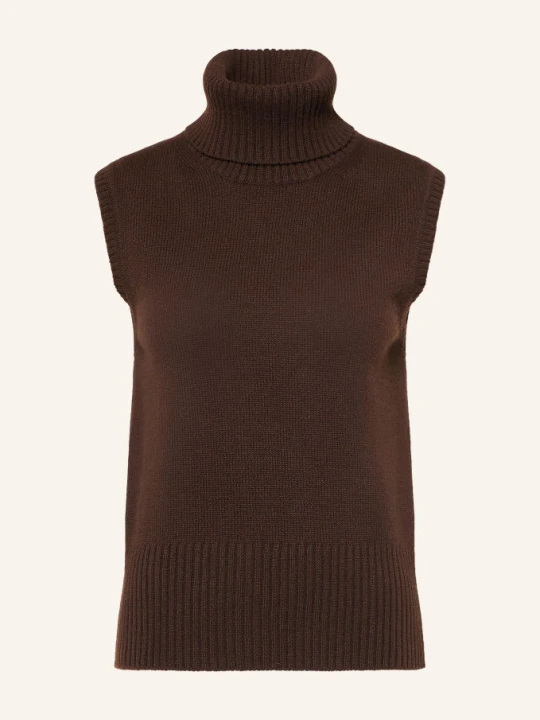 Obrázek produktu Veronica Beard Pletený Top Mazzy Z Kašmíru tmavě hnědá