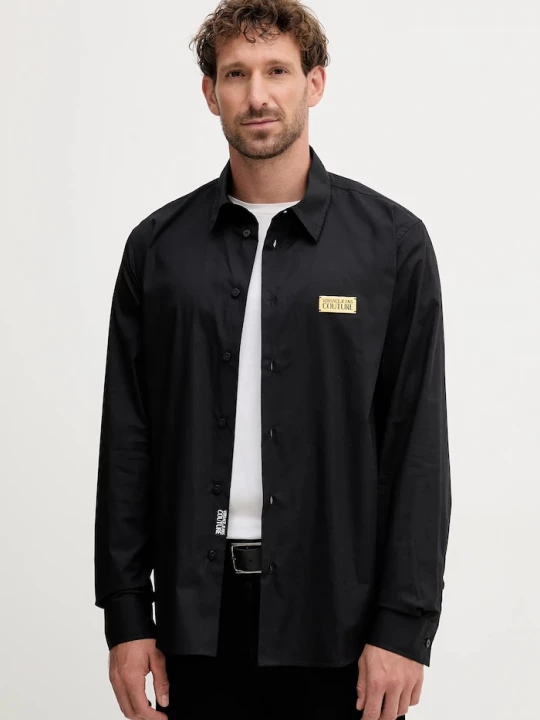 Obrázek produktu Versace Jeans Couture Bavlněná košile Versace Jeans Couture černá