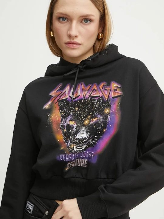 Obrázek produktu Versace Jeans Couture Bavlněná mikina černá