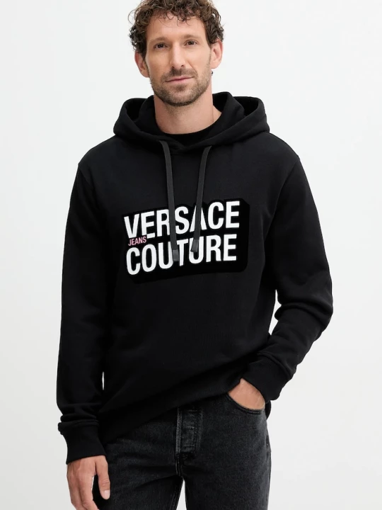 Obrázek produktu Versace Jeans Couture Bavlněná mikina Versace Jeans Couture černá