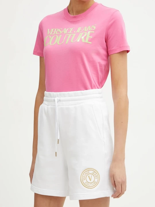 Obrázek produktu Versace Jeans Couture Bavlněné šortky Versace Jeans Couture bílá