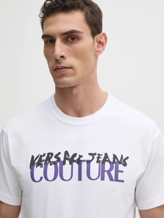 Obrázek produktu Versace Jeans Couture Bavlněné tričko bílá