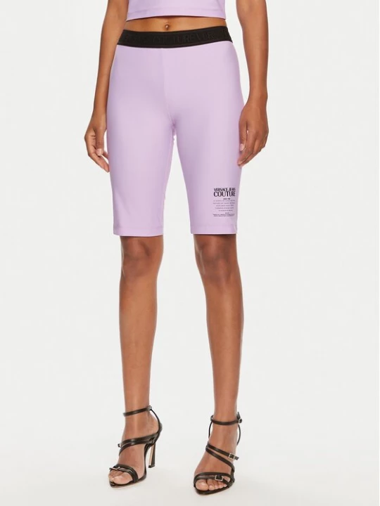 Obrázek produktu Versace Jeans Couture Cyklistické šortky 76HAC1A6 Fialová Skinny Fit