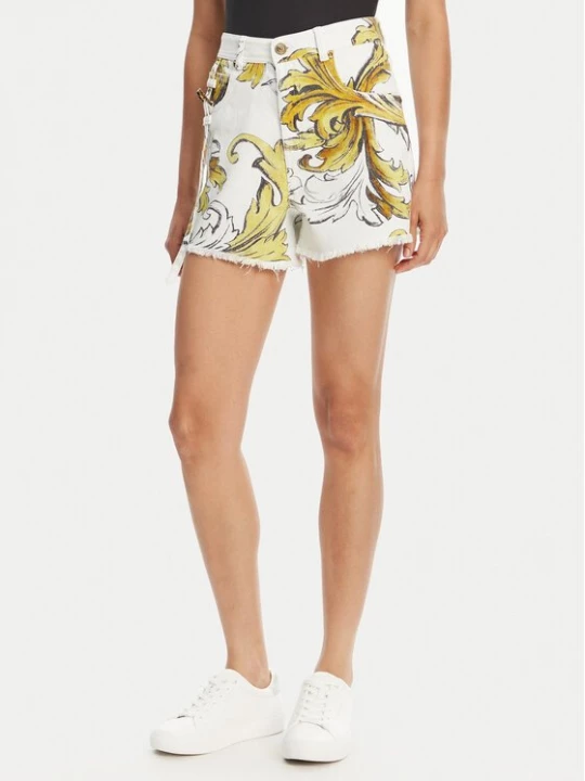 Obrázek produktu Versace Jeans Couture Džínové šortky 78HAD51B Bílá Straight Fit