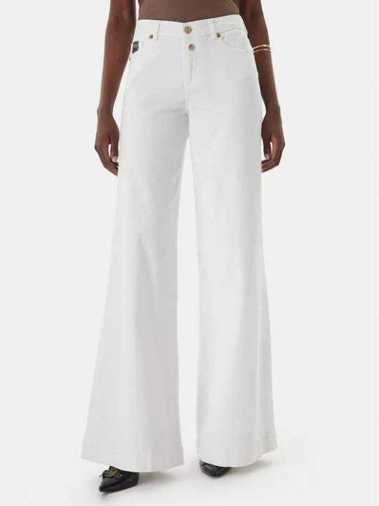 Obrázek produktu Versace Jeans Couture Jeansy 80HAB561 CEWCA Bílá Wide Leg