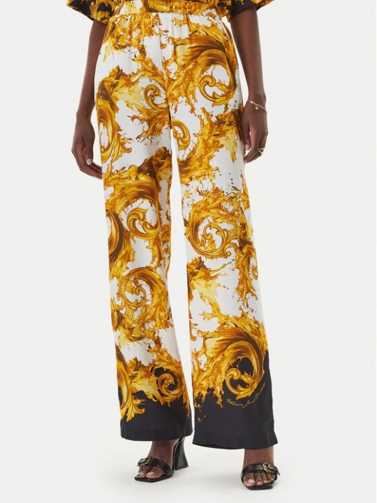 Obrázek produktu Versace Jeans Couture Kalhoty z materiálu 80HAA1P2 NS833 Tmavě žlutá Regular Fit