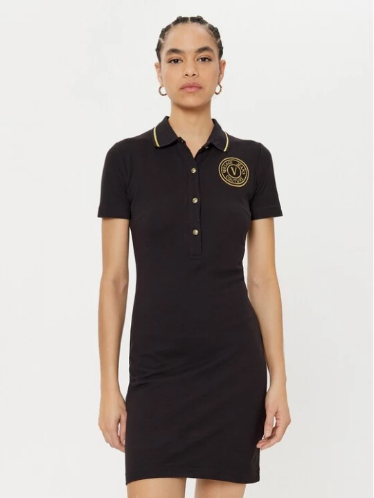 Obrázek produktu Versace Jeans Couture Každodenní šaty 78HAOT01 Černá Regular Fit