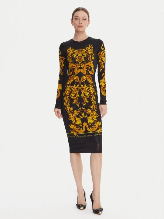 Obrázek produktu Versace Jeans Couture Každodenní šaty 79HAO9P0 JS524 Černá Slim Fit