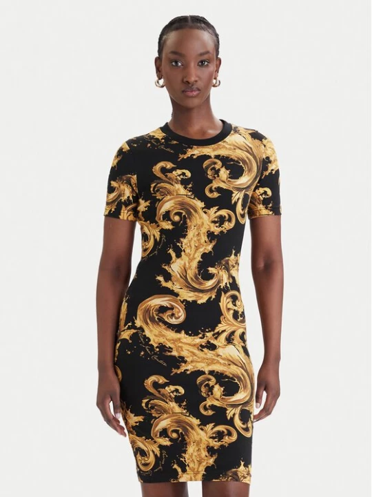 Obrázek produktu Versace Jeans Couture Každodenní šaty 80HAO939 JS553 Černá Slim Fit