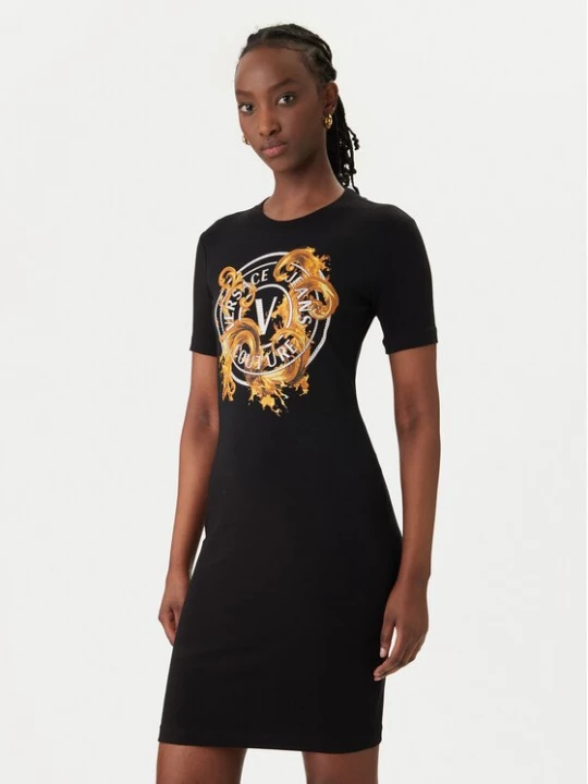 Obrázek produktu Versace Jeans Couture Každodenní šaty 80HAOE01 CJ02E Černá Slim Fit
