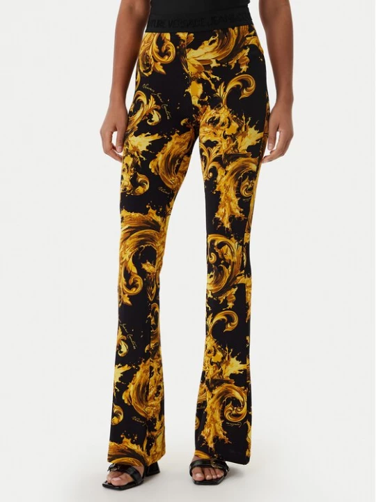 Obrázek produktu Versace Jeans Couture Legíny 80HAC107 JS533 Černá Flare Fit