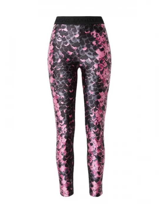 Obrázek produktu Versace Jeans Couture Legíny tmavě šedá / pink / světle růžová / černá
