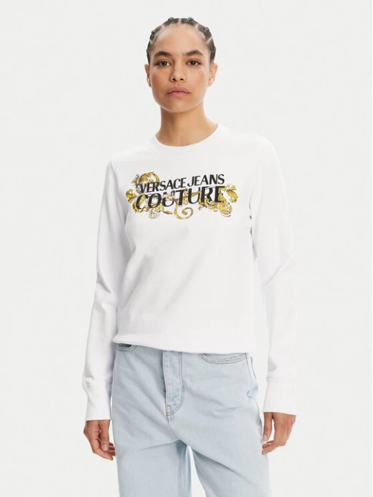 Obrázek produktu Versace Jeans Couture Mikina 78HAIC06 Bílá Regular Fit