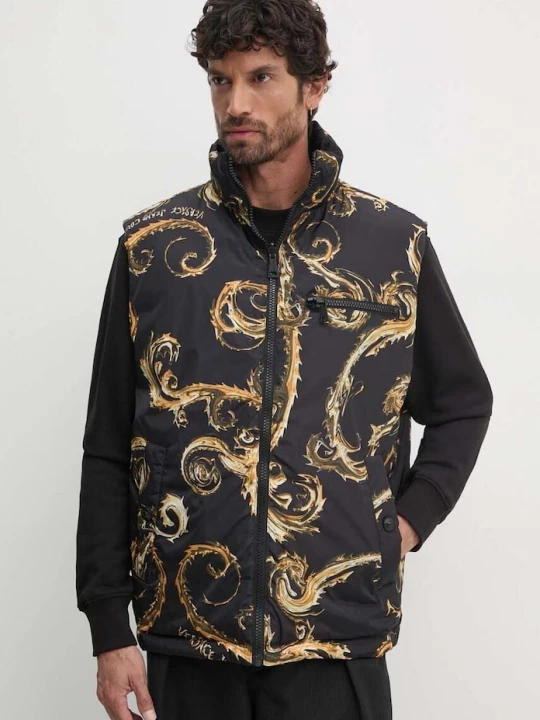 Obrázek produktu Versace Jeans Couture Oboustranná péřová vesta Versace Jeans Couture černá