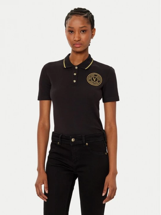 Obrázek produktu Versace Jeans Couture Polokošile 78HAGT00 Černá Regular Fit