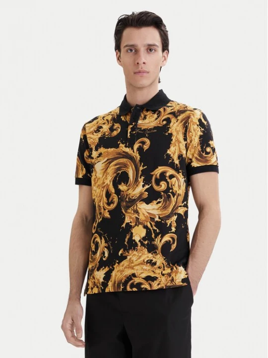 Obrázek produktu Versace Jeans Couture Polokošile 80GAG6S0 JS549 Černá Regular Fit