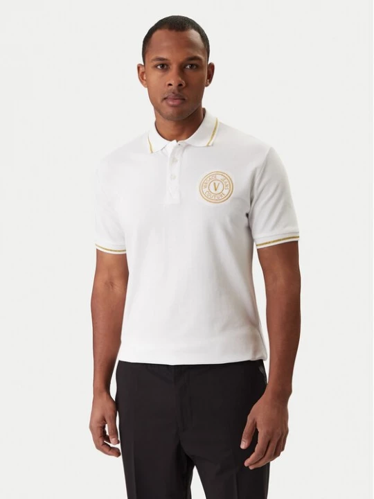 Obrázek produktu Versace Jeans Couture Polokošile 80GAGT03 CJ01T Bílá Regular Fit