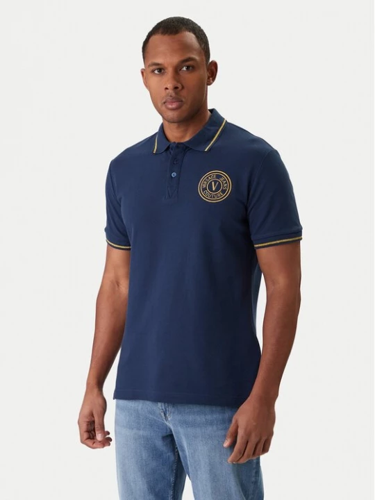 Obrázek produktu Versace Jeans Couture Polokošile 80GAGT03 CJ01T Modrá Regular Fit