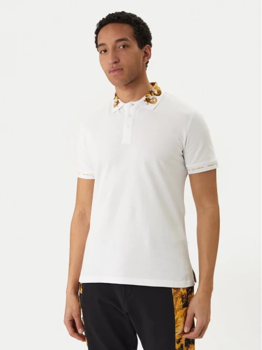 Obrázek produktu Versace Jeans Couture Polokošile 80GAGT12 CJ01T Bílá Slim Fit